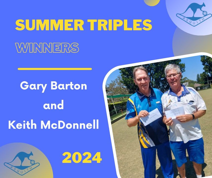 Featured image for “Summer Triples Winners 2024 Congratulations Gary and Keith”
