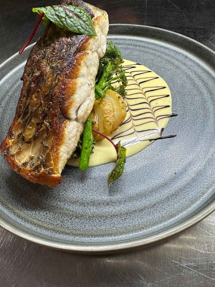 Featured image for “Crispy Skin Barramundi Delight at The Lodge Kitchen”