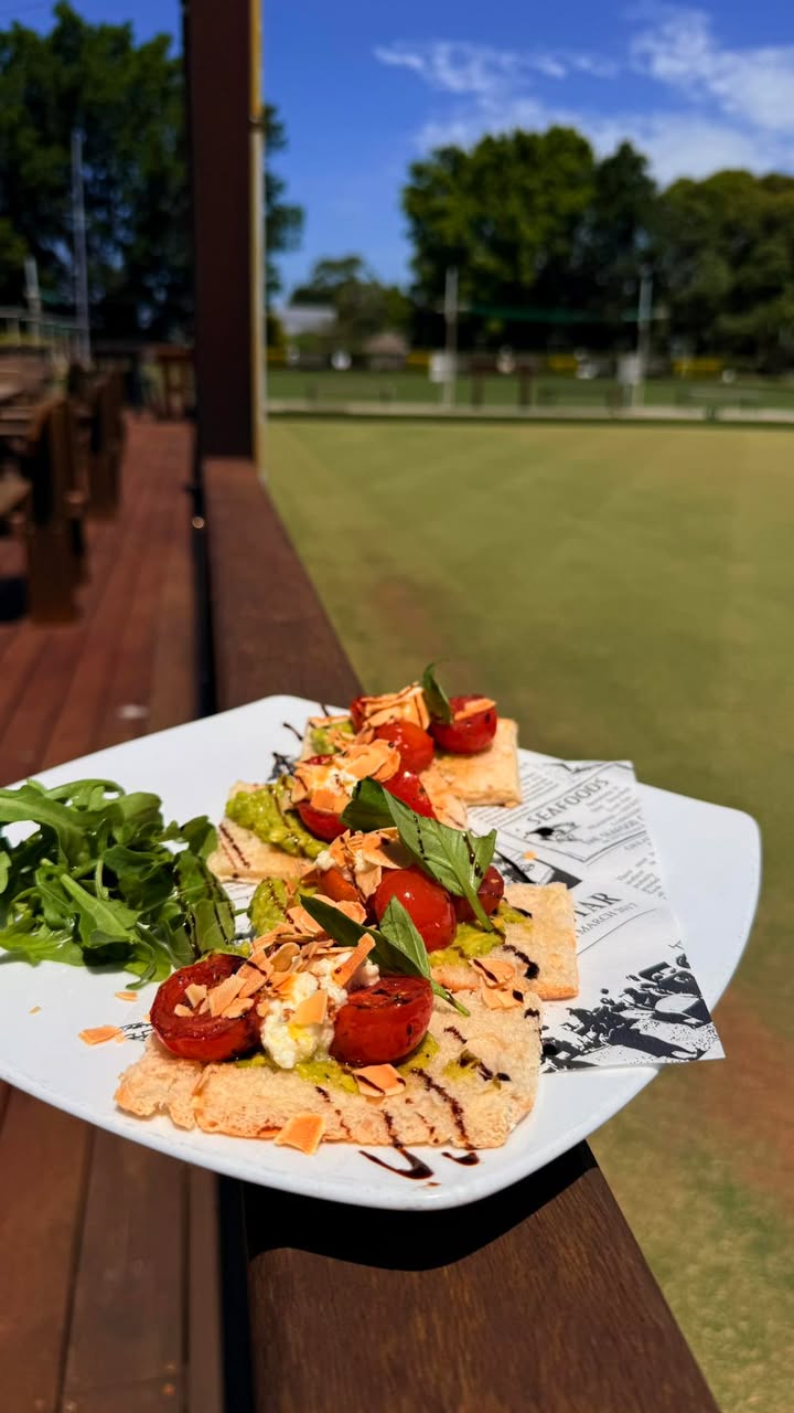 Featured image for “Garlic Roasted Cherry Tomato Bruschetta at Asquith Club”
