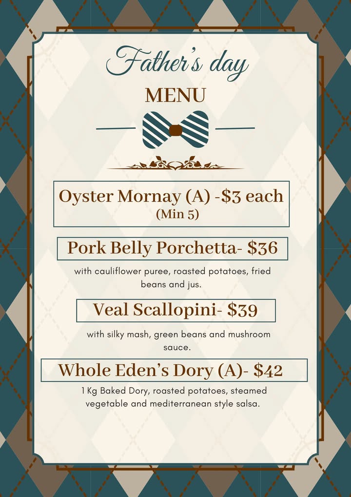 Featured image for “Father’s Day Menu at The Lodge Kitchen, Asquith Club”